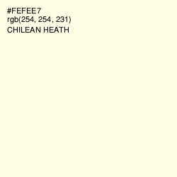 #FEFEE7 - Chilean Heath Color Image